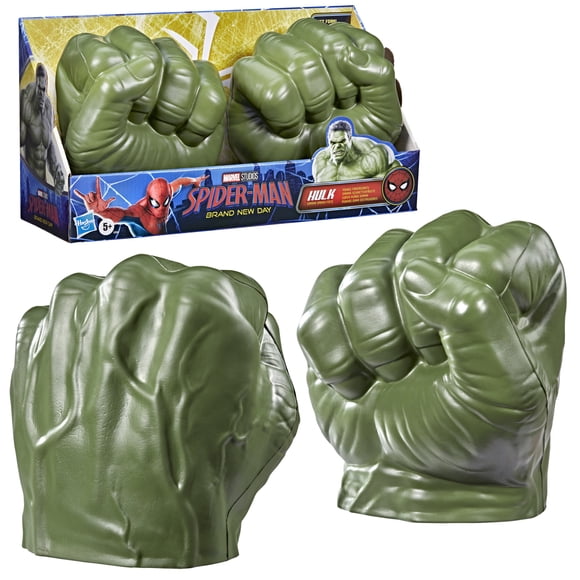 Marvel Spider-Man Brand New Day Hulk Gamma Smash Fists Role Play Toys, Ages 5 and Up
