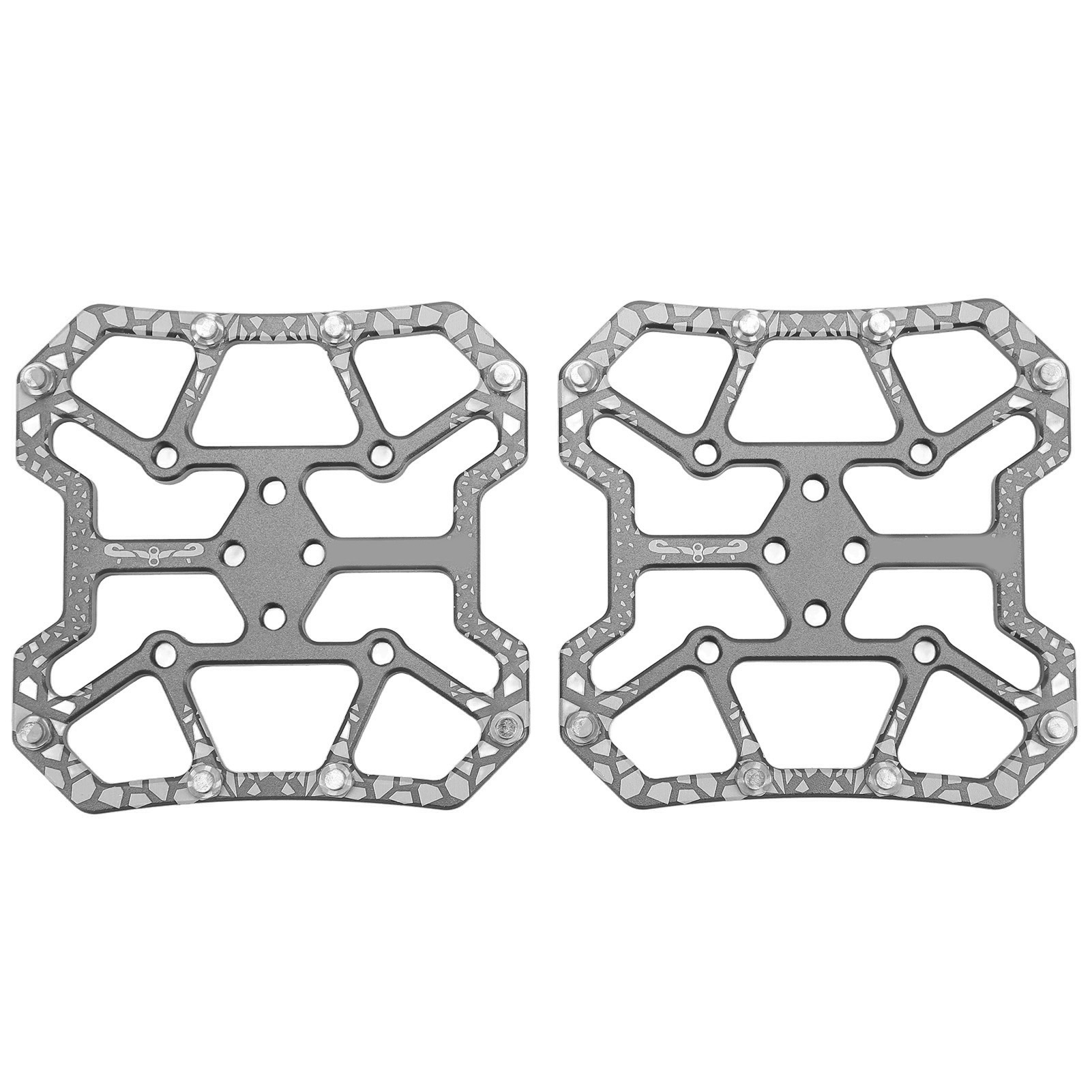 SPD Bike System Titanium Color Clipless Pedal Converter Self Locking