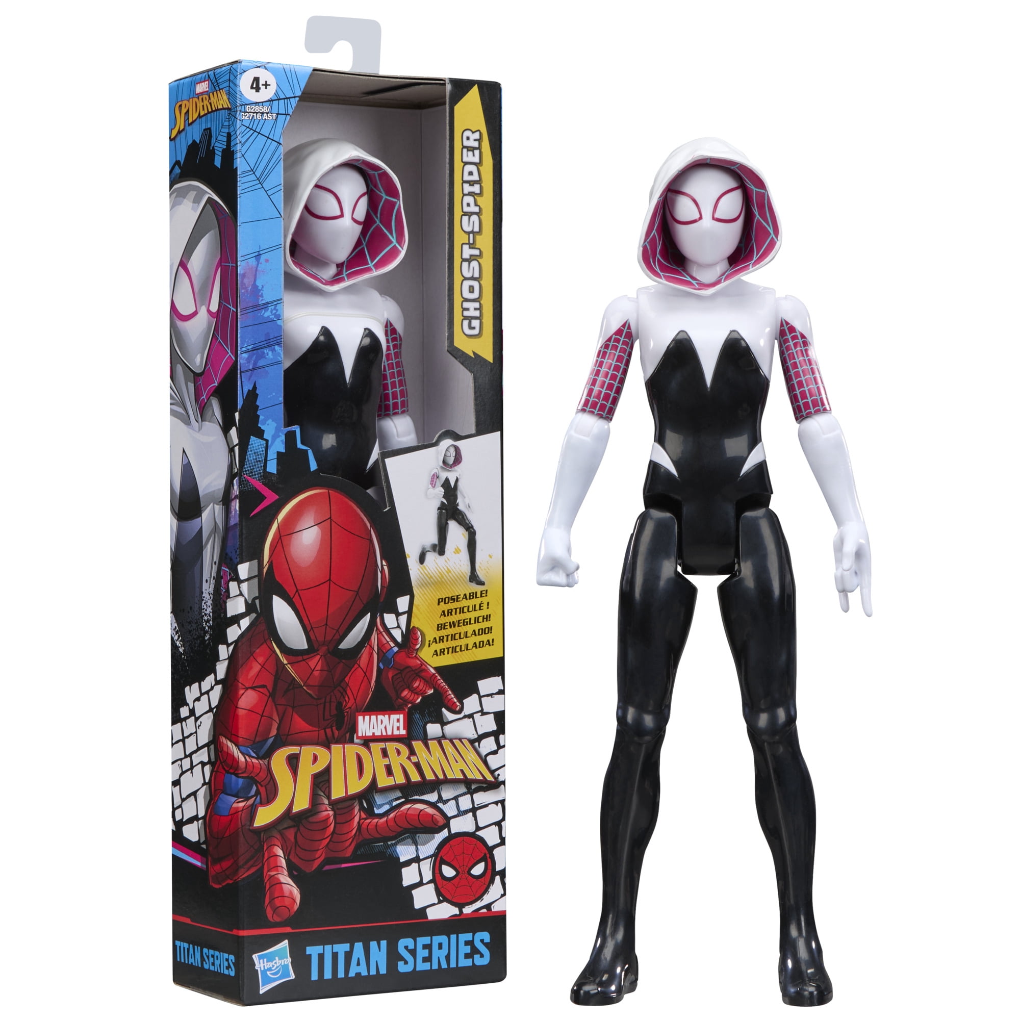 Marvel Spider-Man Titan Series Ghost-Spider Action Figure, 12”, Ages 4+