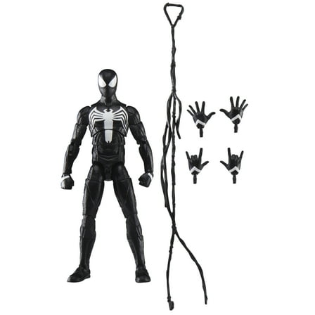 Marvel Legends Series Spider-Man 2 Gamerverse Peter Parker Black Suit 6-Inch Action Figure