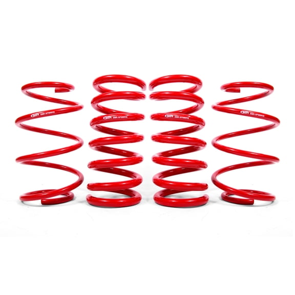 BMR Suspension S550 and S650 Mustang Lowering Spring Kit - Red, Part Number SPD763R