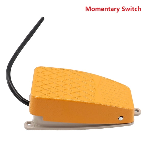 SPDT NO Aluminum Footswitch 10A Designed for Secure and Safe Electric Control (Momentary Switch)