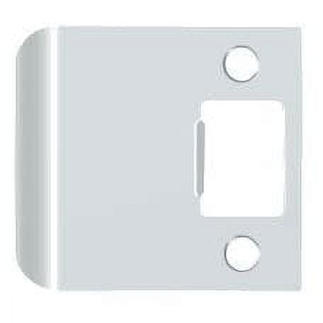 SPE25026 Extended Lip Strike Plate 2-1/2" Overall Bright Chrome Finish