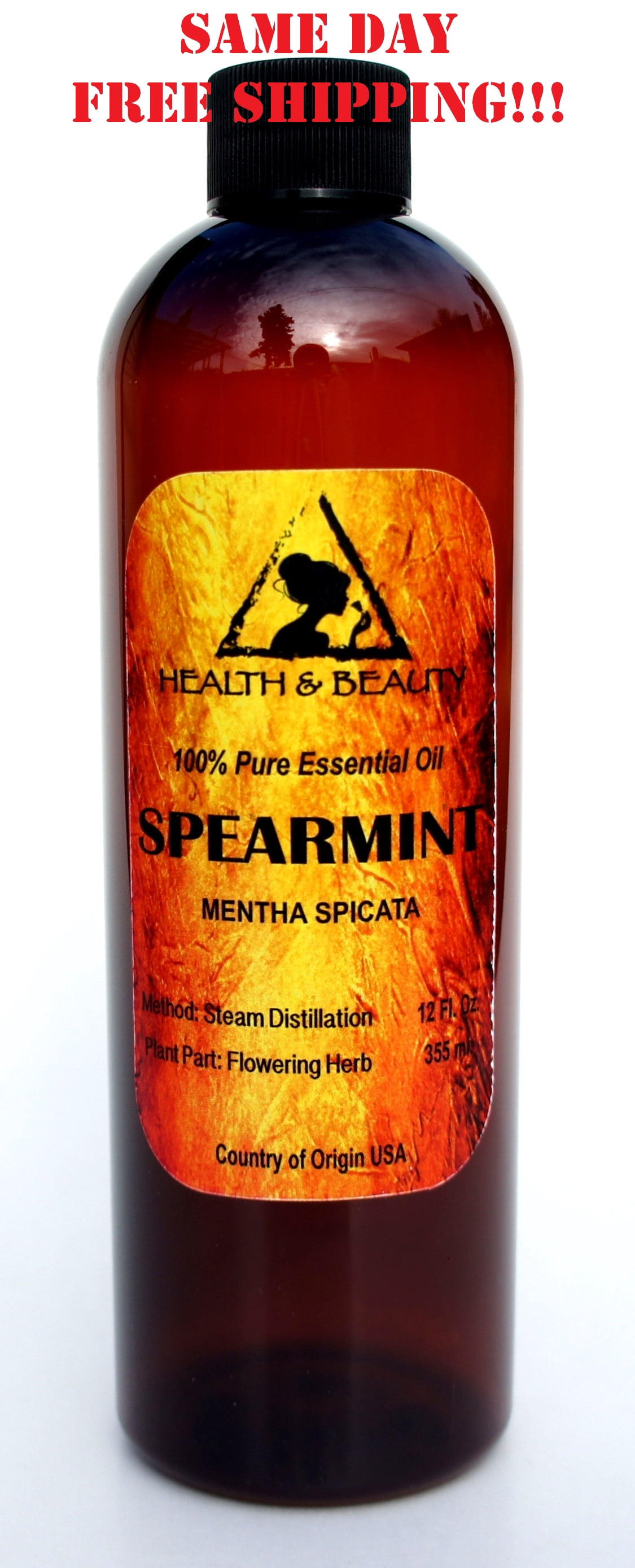 SPEARMINT ESSENTIAL OIL AROMATHERAPY NATURAL 100% PURE 12 OZ