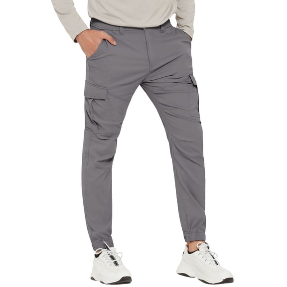 SPECIAL MAGIC Men's Cargo Hiking Pants Lightweight Quick Dry Water Resistant Jogger Pants with Stretch Fabric and Multi Pockets