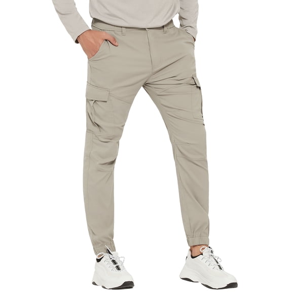 SPECIAL MAGIC Men's Cargo Hiking Pants Lightweight Quick Dry Water Resistant Jogger Pants with Stretch Fabric and Multi Pockets