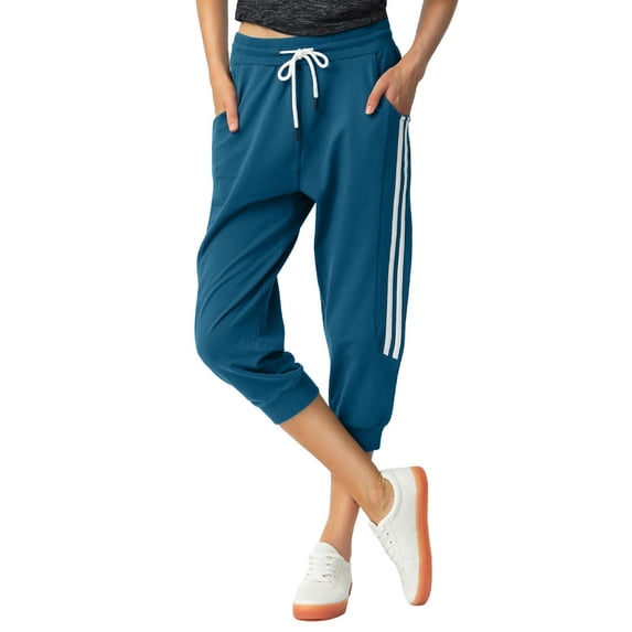 SPECIAL MAGIC Women's Sweat pants Capri Joggers Sweatpants Cargo Pants Jogging Pants for Women with Pockets Female