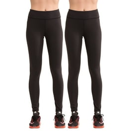 SPECIAL MAGIC Women s Stretchy Mid Waist Workout Leggings with Hidden Pocket 2 Pack Black Walmart
