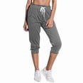 thumbnail image 1 of SPECIAL MAGIC Women's Cropped Sweatpants Capri Jogger Pants with Drawstring Waist and Side Pockets for Running Lounge Yoga, 1 of 7