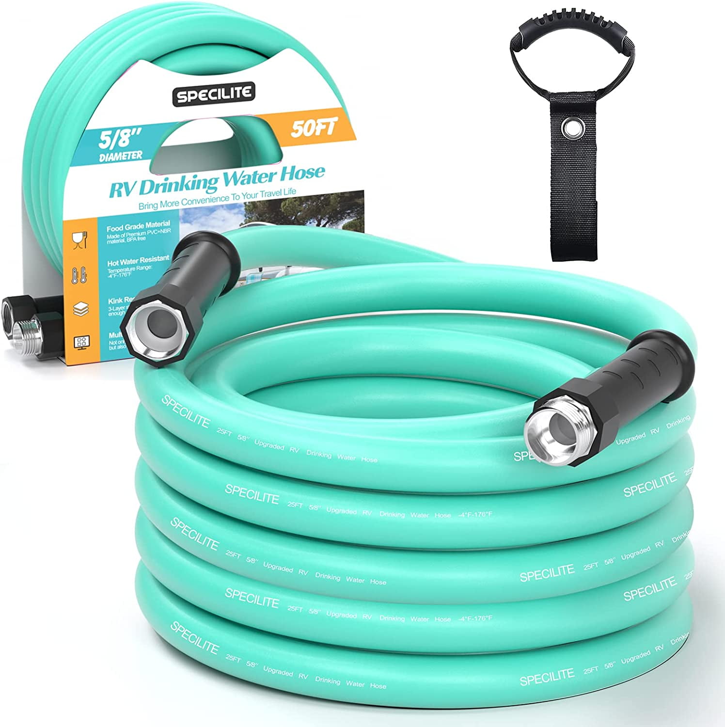  Teknor Apex 8602-75 NeverKink RV/Marine Hose - 5/8 x 75',White  : Patio, Lawn & Garden