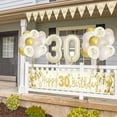 thumbnail image 1 of SPECOOL 30th Birthday Decorations, Sand White Gold 30th Happy Birthday Banner with Balloons, Men Women 30 Years Old Birthday Backdrop Yard Signs Thirty Birthday Decor Supplies, 1 of 7