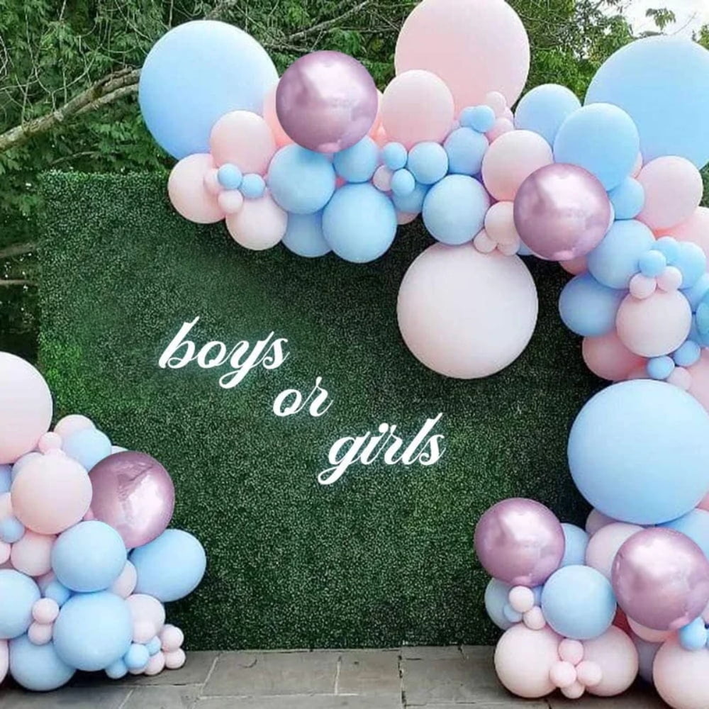 SPECOOL Princess Pink Balloon Arch Garland Kit-Macaron Pink Balloon Blue Baloon 99Pcs for Birthday,Gender Reveal,Baby Shower,Wedding,Graduation,Christmas and Holiday Party Decoration