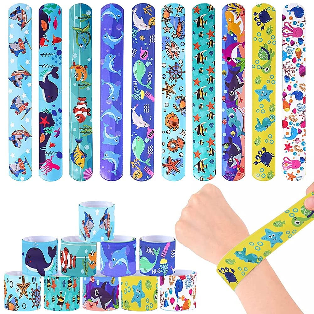 12 Birthday Party Zoo Safari Party Favors Animal Print Tricot Slap Bracelets  for sale online | eBay