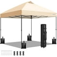 SPECSTAR 10x10ft Pop-up Canopy Tent One Push Setup Tent with Wheel ...