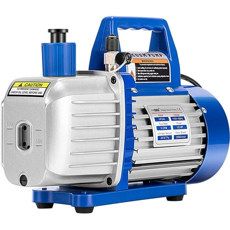 SPECSTAR 110V 1/2 HP 5 CFM Dual Stage Rotary Vane HVAC Air Vacuum Pump with Oil Bottle
