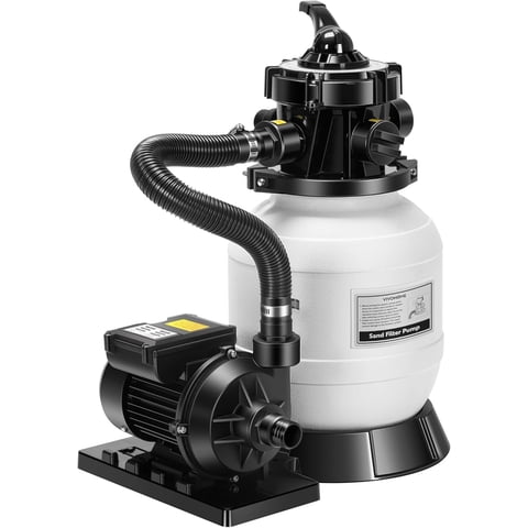 SPECSTAR 10" Sand Filter Pump 2087 GPH for Above Ground Pools up to 4,600 Gallons, 7-Way Valve with 22 lb Sand Capacity, Heavy-Duty Rust-Resistant Housing