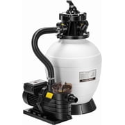 SPECSTAR 13" Sand Filter Pump with 1/2 HP Motor, 2640 GPH w/Timer for in/Above Ground Pools up to 14,000 Gallons, 7-Way Valve with 55-Pound Sand Capacity