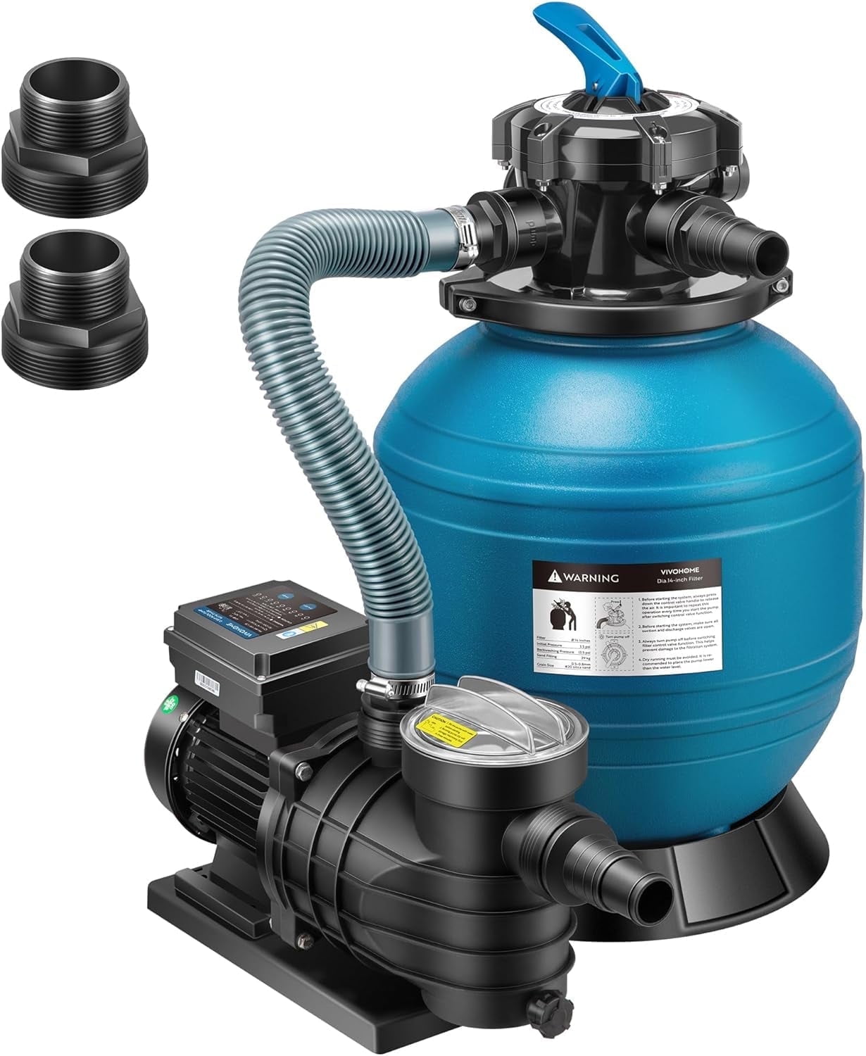 SPECSTAR 14'' Sand Filter Pump, 1/2 HP, 2850 GPH, 12700