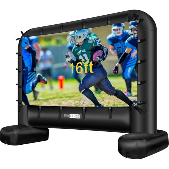 SPECSTAR 16 ft Inflatable Movie Screen, Inflatable Projector Screen with Carry Bag for Front and Rear Projection