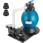 SPECSTAR 16 Inch Sand Filter Pump 6 Way Valve w/ 24 Hours Timer 3/4HP Pool Pump 3167 GPH Fits 14100 Gallons Above Ground Pool, 90.4 Pound Sand Capacity