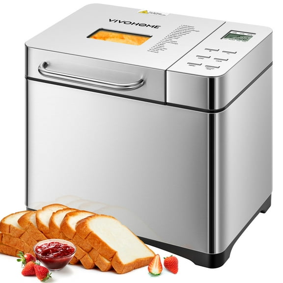 SPECSTAR 19-in-1 Bread Maker Machine, Automatic Fruit and Nut Dispenser, 2 Lb Capacity