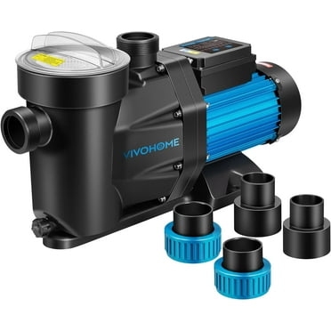SPECSTAR 2.0 HP Powerful Self Primming 7140 GPH Swimming Pool Pump w/Timer for in/Above Ground Pool 1.5" & 2.0'' Intlet Energy Saving w/Strainer Basket
