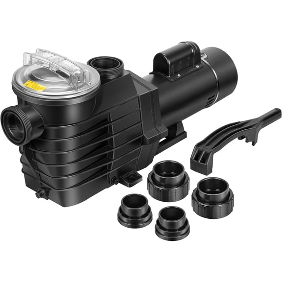SPECSTAR 2.5 HP Self Priming In-Ground Swimming Pool Pump Dual Speed 2" and 1.5" Inlet/Outlet 230V Energy Saving w/Strainer Basket