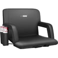 thumbnail image 1 of SPECSTAR 20" Standard Width Reclining Stadium Seat Chairs with Backrest and Armrests, Portable Cushions for Bleachers, 1 Pack, 1 of 8