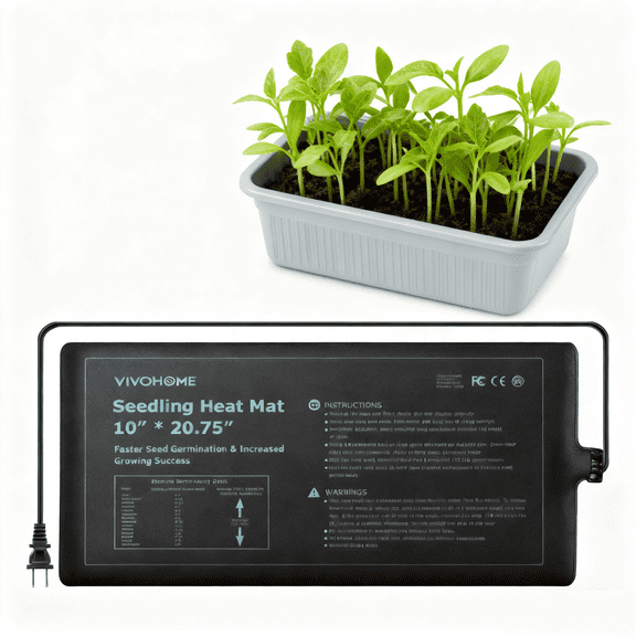 SPECSTAR 20W Waterproof Seedling Heat Mat for Seed Starting Propagation and Increase Germination Success 10 Inch x 20.75 Inch