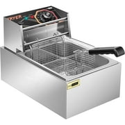 SPECSTAR 2500W 10.6 QT Electric Deep Fryer with 6.3 QT Removable Basket, Temperature Adjustable 140-392℉