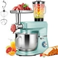 thumbnail image 1 of SPECSTAR 3 in 1 Multifunctional Stand Mixer with 6 Quart Stainless Steel Bowl, 650W 6 Speed Tilt-Head Meat Grinder, Juice Blender, Blue, 1 of 8