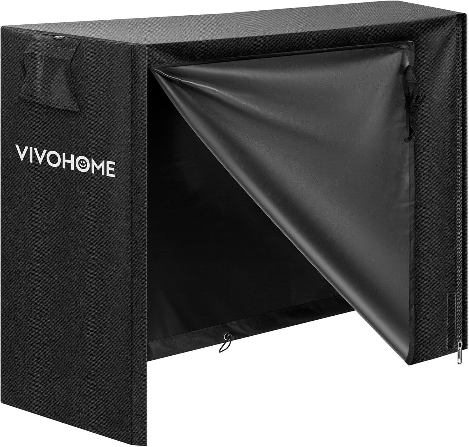Black Weather Resistant 4ft Outdoor Firewood Log Rack Cover