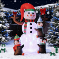 thumbnail image 1 of SPECSTAR 6ft Christmas Inflatable Snowman and Penguins with Colorful Rotating Led Lights, 1 of 10
