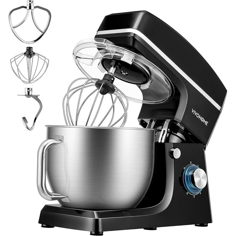 SPECSTAR 7.5Qt Stand Mixer, 660W 6-Speed, Beater, Dough Hook