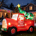 thumbnail image 1 of SPECSTAR 7.5ft Long Christmas Inflatable Santa on Red Truck with Tree Led Lighted Blow up Outdoor Yard Decoration, 1 of 11