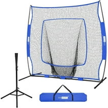 SPECSTAR 7 x 7Ft Baseball Softball Practice Net with Strike Zone Target and Carry Bag for Batting Hitting and Pitching