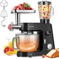 thumbnail image 1 of SPECSTAR 9 in 1 Multifunctional Stand Mixer with Fermentation, 6 Speed 7.5 Quart Kitchen Electric Food Mixer with Timer, Meat Grinder, Juice Blender, Vegetable Slicer, Pasta and Cookie Maker, Black, 1 of 9