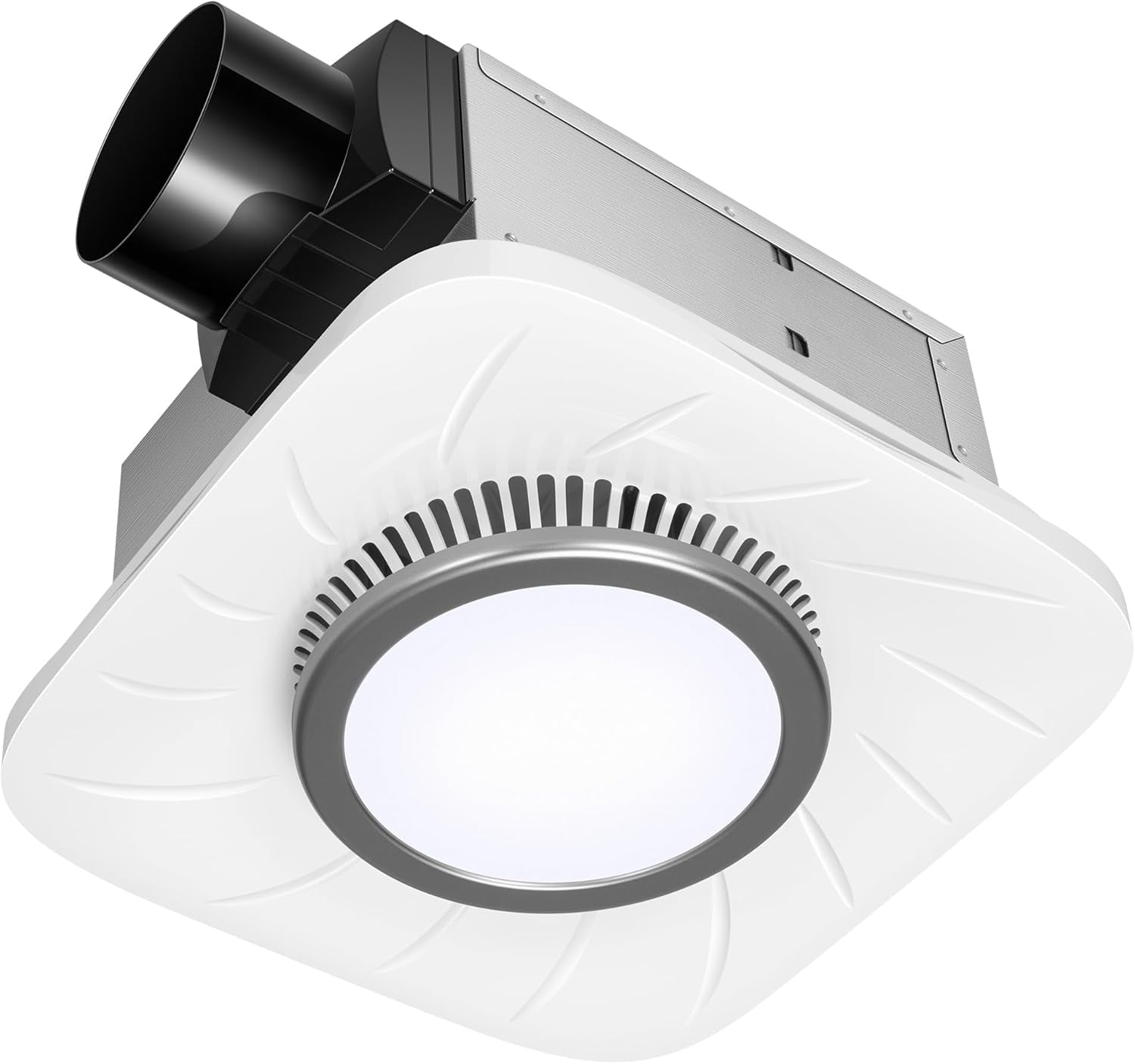 SPECSTAR Bathroom Exhaust Fan with Light, 110 CFM 1.0 Sone Shower Ventilation Fan, Super Quite Fan w/ 6000 K 1000LM LED Cool White Light, for 4'' Duct Ceiling Mount