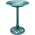 thumbnail image 1 of SPECSTAR Bird Bath, 28 in Height Polyresin Lightweight Antique Outdoor Garden Birdbath, Green, 1 of 7