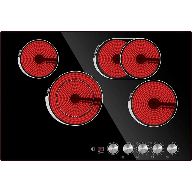SPECSTAR 29 Inch, 4 Burner 7400W Cooking Cooktop, Builtin Electric