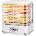 thumbnail image 1 of SPECSTAR Electric 8 Trays Food Dehydrator, 400W Hydrator Machine with 72H Digital Timer and Temperature Control for Fruit Vegetable Meat Jerky Herb Beef Mushroom, White, 1 of 8