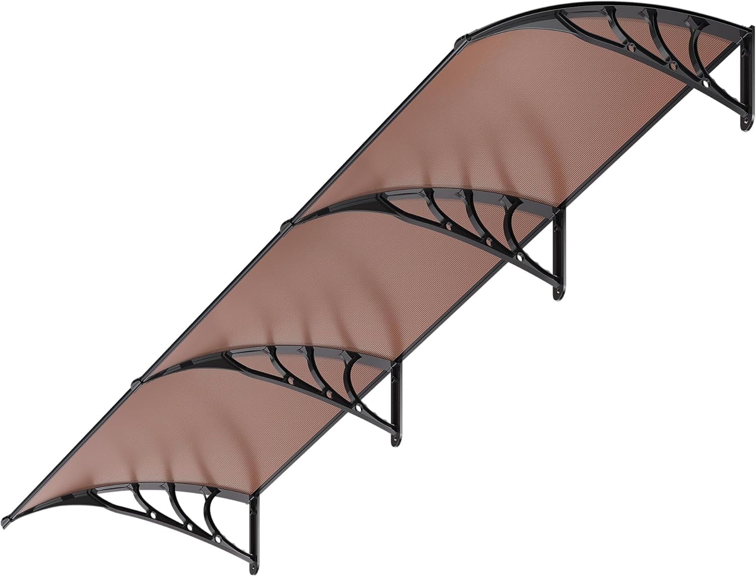 SPECSTAR, Polycarbonate Window Door Awning, 40x120 Inch, Brown