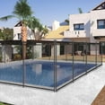 thumbnail image 1 of SPECSTAR Pool Fence 4FT x 12FT, 320GSM Teslin Mesh Removable Child Safety Pool Fence with Stainless Steel Tubes for Backyard Garden Pool, 1 of 8