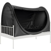 SPECSTAR Pop-Up Bed Tent Twin Size, Privacy Bed Canopy with 4 Doors and Mosquito Mesh, Breathable Sleeping Tent for Kids and Adults