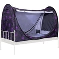 thumbnail image 1 of SPECSTAR Pop-Up Bed Tent Twin Size, Privacy Bed Canopy with 4 Doors and Mosquito Mesh, Dark Stary Sky, 1 of 7