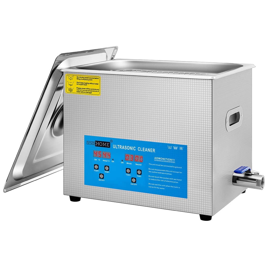 SPECSTAR Professional 10L Portable Touch Controllable Electric Ultrasonic Cleaner Machine with Digital Timer and Heater for Parts Jewelry Watch Coin Glass Circuit Board