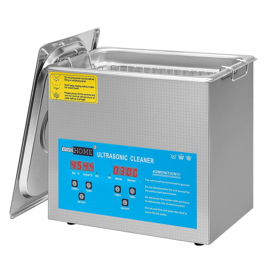SPECSTAR Professional 3L Portable Touch Controllable Electric Ultrasonic Cleaner Machine with Digital Timer and Heater for Parts Jewelry Watch Coin Glass Circuit Board