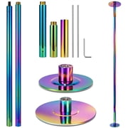 SPECSTAR Professional Spinning Static Dancing Pole, Portable Removable Fitness Kit, 7-9 H Height Adjustable Dancing Pole