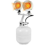 SPECSTAR Dual Head Propane Tank Top Heater, 30,000 BTU with Safety Shut-off Valve and Tip-Over Switch