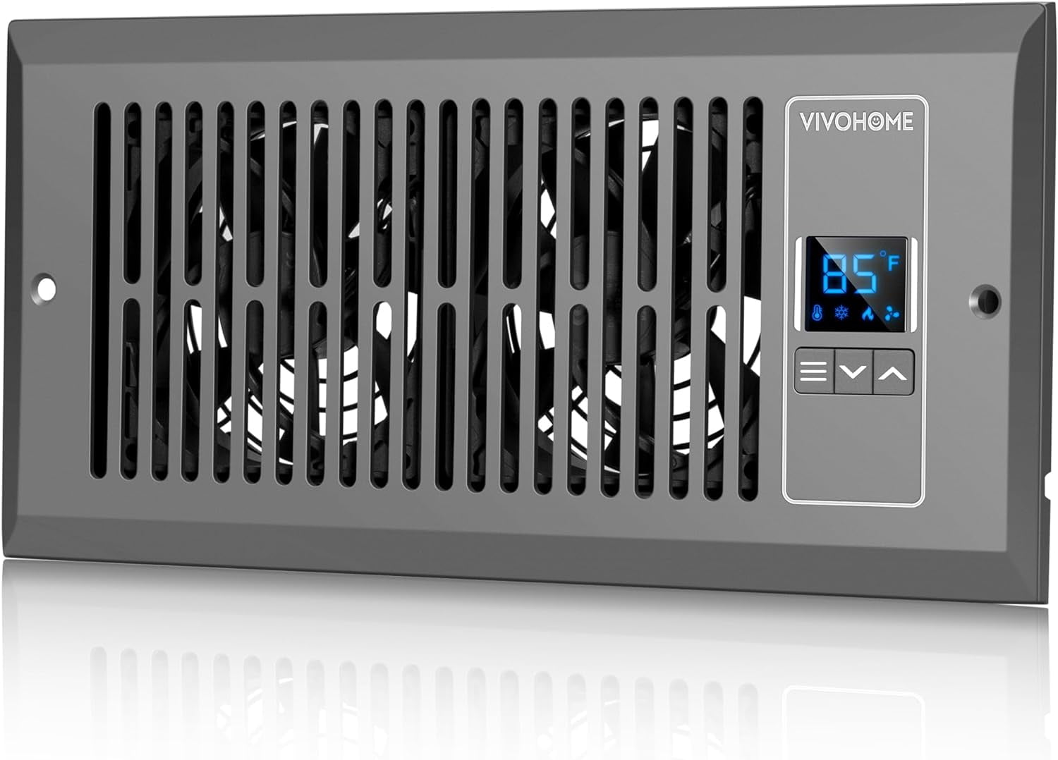 SPECSTAR Quiet Register Booster Fan 4'' x 10'' with Intelligent Thermostat 10Speed Control